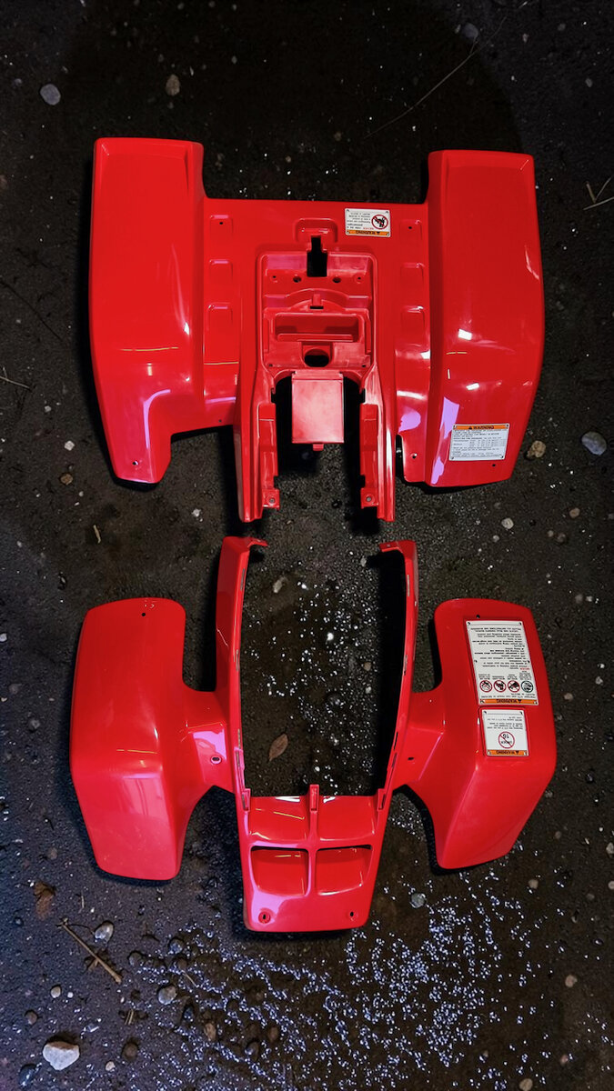 Body Kit Banshee 350 — Rouge monochrome (4 pièces tout Rouge)